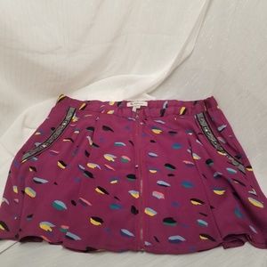 BCBGeneration Women's Fuschia Pattern Skirt Sz L